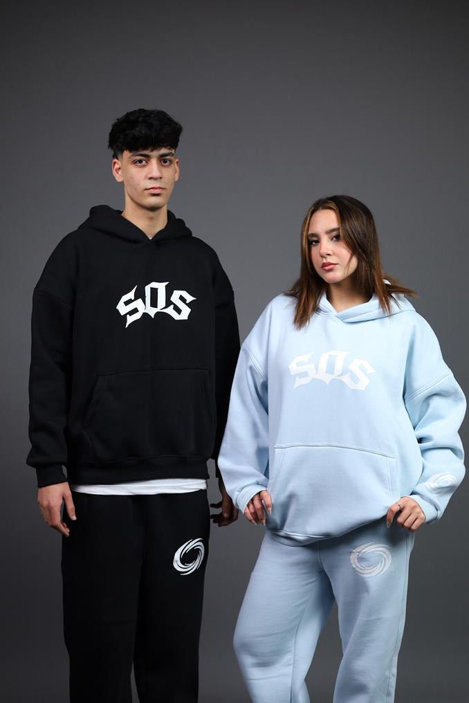SOS Black Hoodie