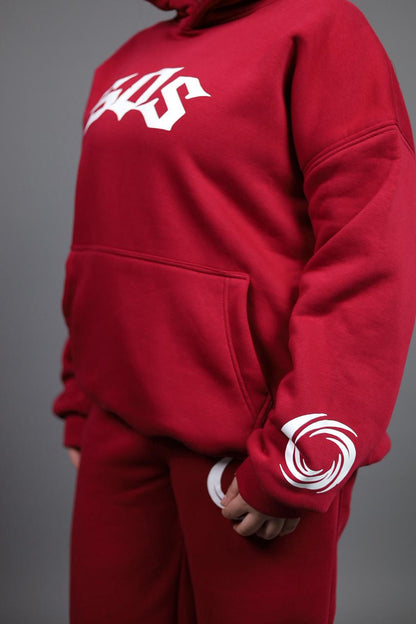SOS Burgundy Hoodie