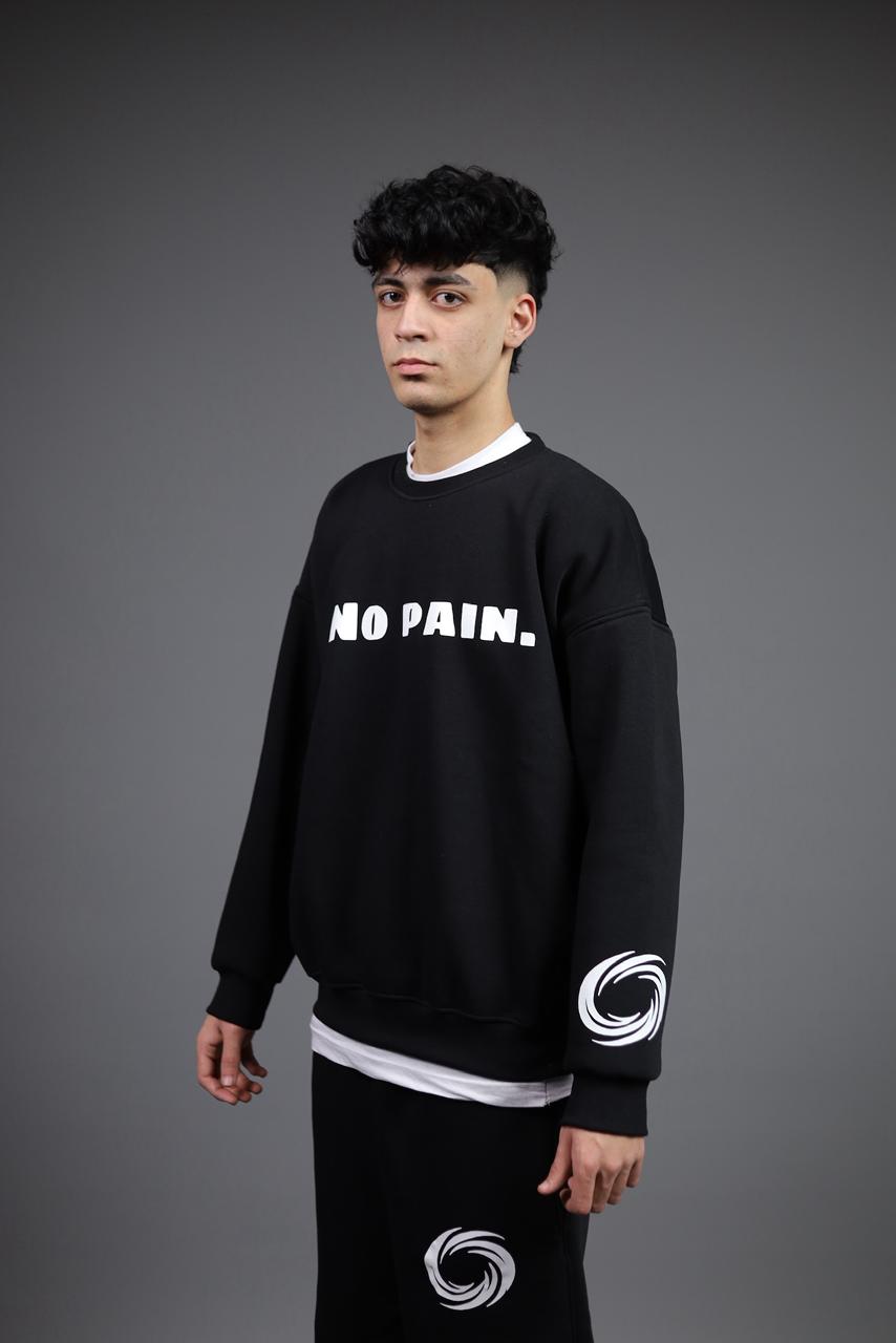 NO PAIN BLACK Round T-Shirt
