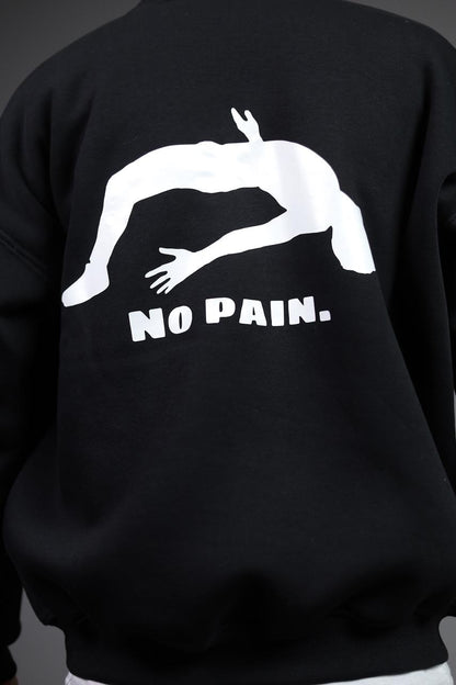 NO PAIN BLACK Round T-Shirt