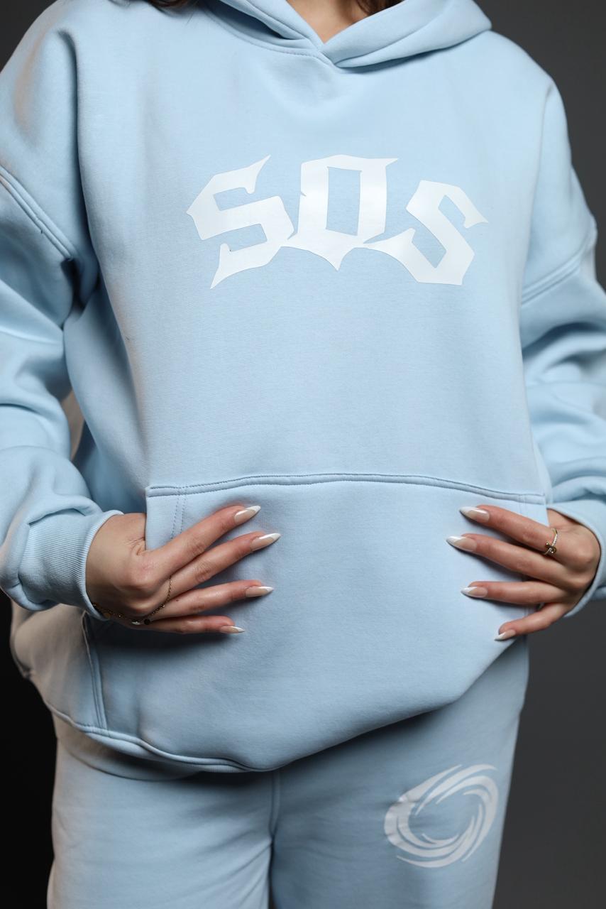 SOS Baby Blue Hoodie