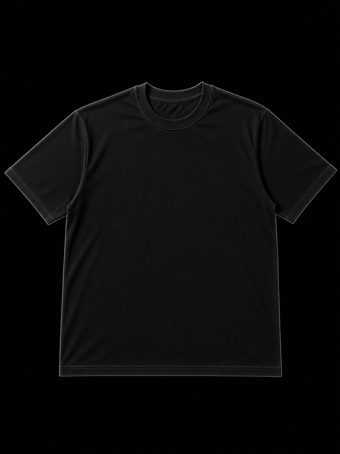 BLACK BASIC T-SHIRT BOXY