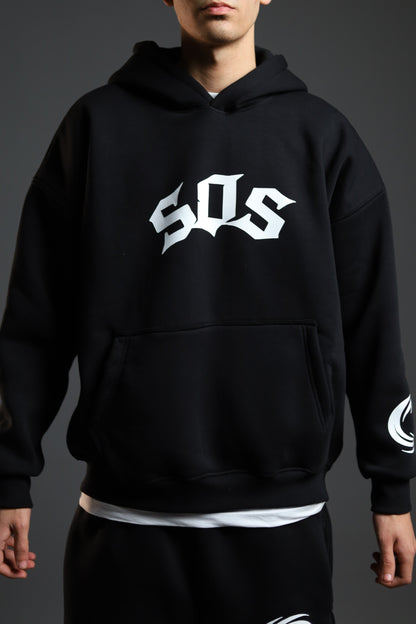 SOS Black Hoodie